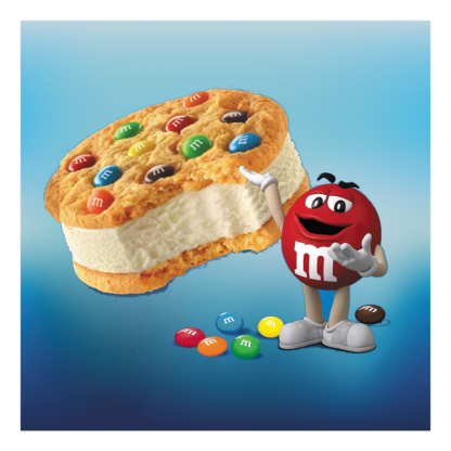 M & M Ice Cream Sandwich