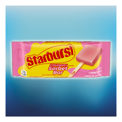 Starburst Strawberry Sorbet Bar