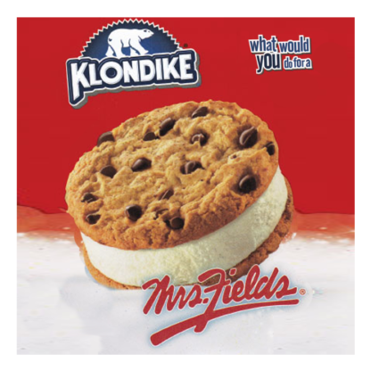 Mrs. Fields Ice Cream Cookie Sandwhich